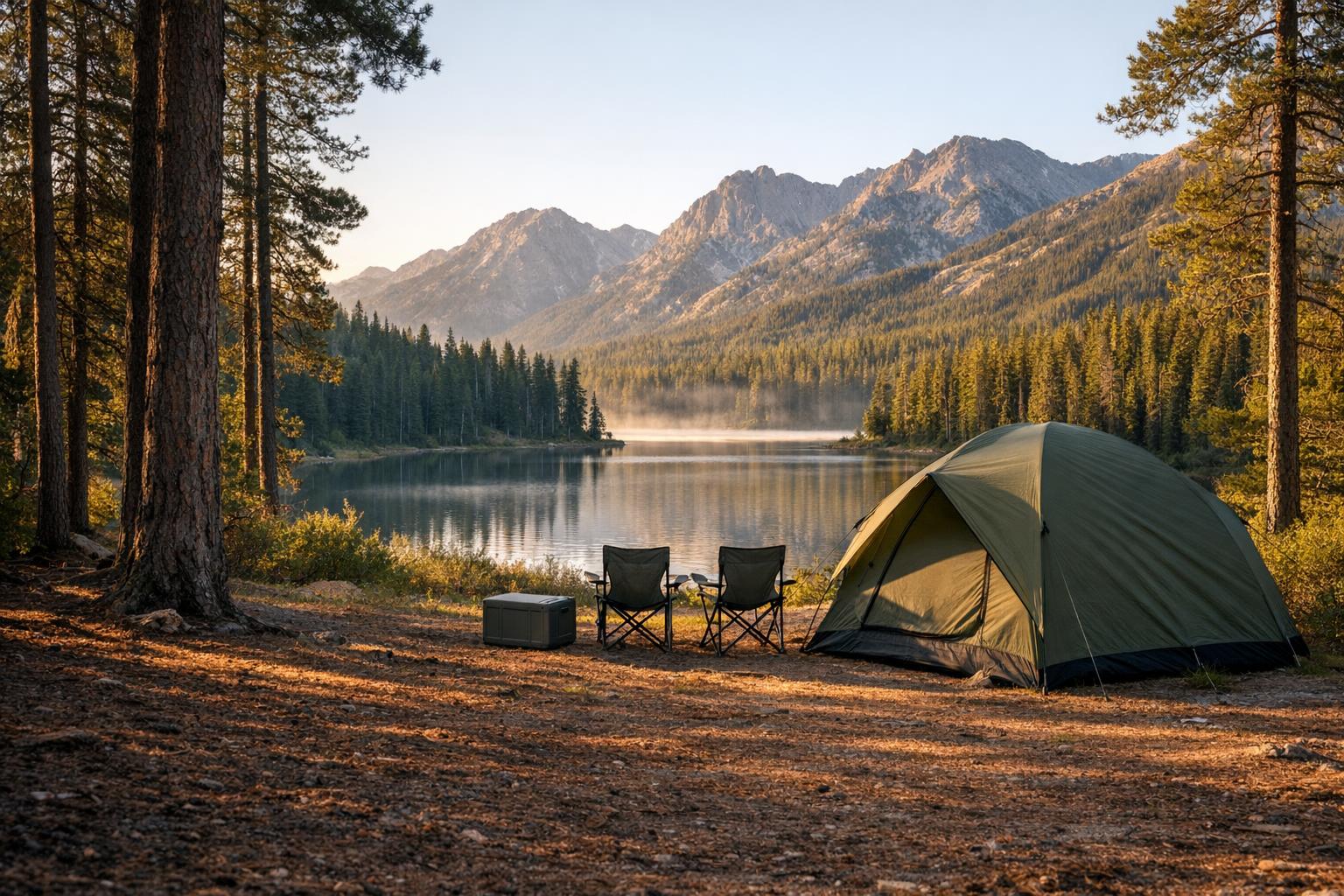 Best portable power stations for camping AI-generated editorial illustration.